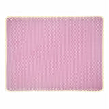 Waterproof Pet Cat Litter Mat EVA Double Layer Cat Litter Trapping Pet Litter Cat Mat Clean Pad Products For Cats Accessories