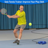 Single Tennis Training Base with Rope Tennis Trainer Stand with Rebound String