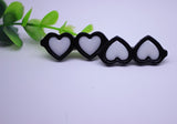 2pcs/1pair Fashion Style Pet Dog Hair Bows Dog Accessories Love Glasses Pet Dog Cat Hair Hairpin pet Accessories Products