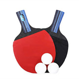 Table Tennis Racket A10 Double-Sided Reverse Rubber Students Beginner Training Two Shots Three Ball Table Tennis Racket Set