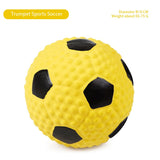 Pet Latex Toy Ball High Elastic Cotton Filled Latex Football For Small Dog Playing Pet Sound Toy Chew Toy Dog Accessories