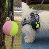Pet tennis rack tennis set toy ball stand portable hands-free dog walking supplies training ball cover