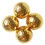 Golf Double Layer Gift Ball Electroplating Golden Golf Ball