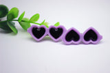 2pcs/1pair Fashion Style Pet Dog Hair Bows Dog Accessories Love Glasses Pet Dog Cat Hair Hairpin pet Accessories Products