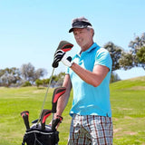3-Piece Long-Neck Golf Club Headcover Set – Numbered Wooden Club Protectors, Durable Golf Accessories