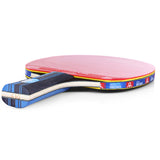 Table Tennis Racket A10 Double-Sided Reverse Rubber Students Beginner Training Two Shots Three Ball Table Tennis Racket Set