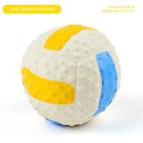Pet Latex Toy Ball High Elastic Cotton Filled Latex Football For Small Dog Playing Pet Sound Toy Chew Toy Dog Accessories