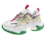 Women Chunky Sneakers Breathable Mesh Mixed Colors Tennis Sneaker Platform Sports Shoes Trend Cool Female Shoes